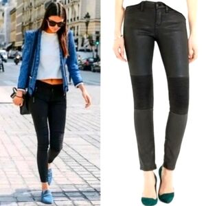 💫Final Sale💫Madewell Waxed Skinny Jeans 27 Black